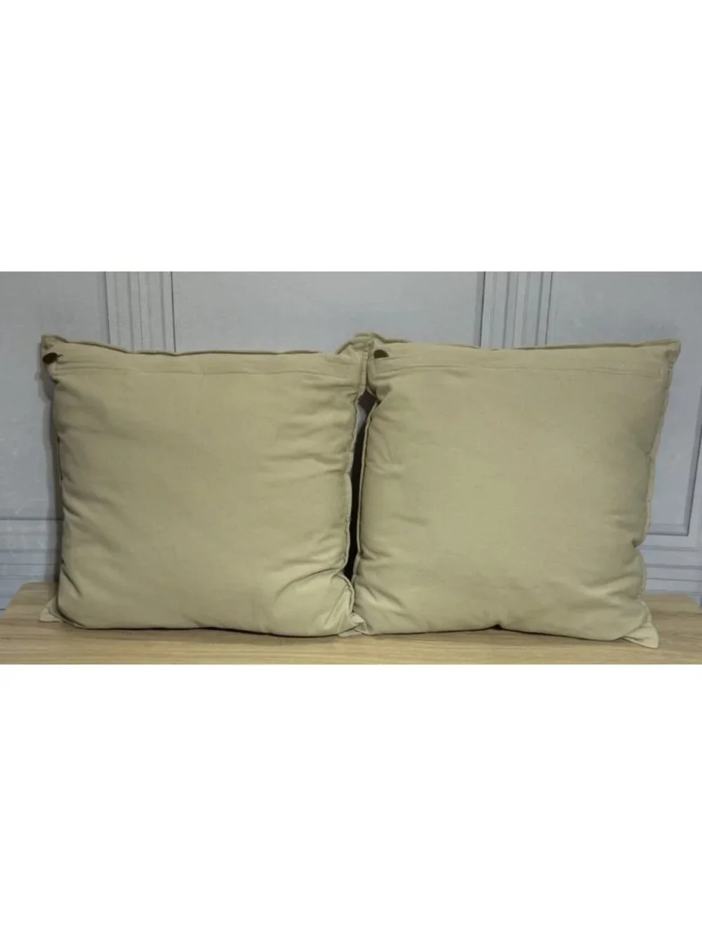 2 Pier 1 Embroidered Christmas Holiday Throw Pillows Holly Berry 18